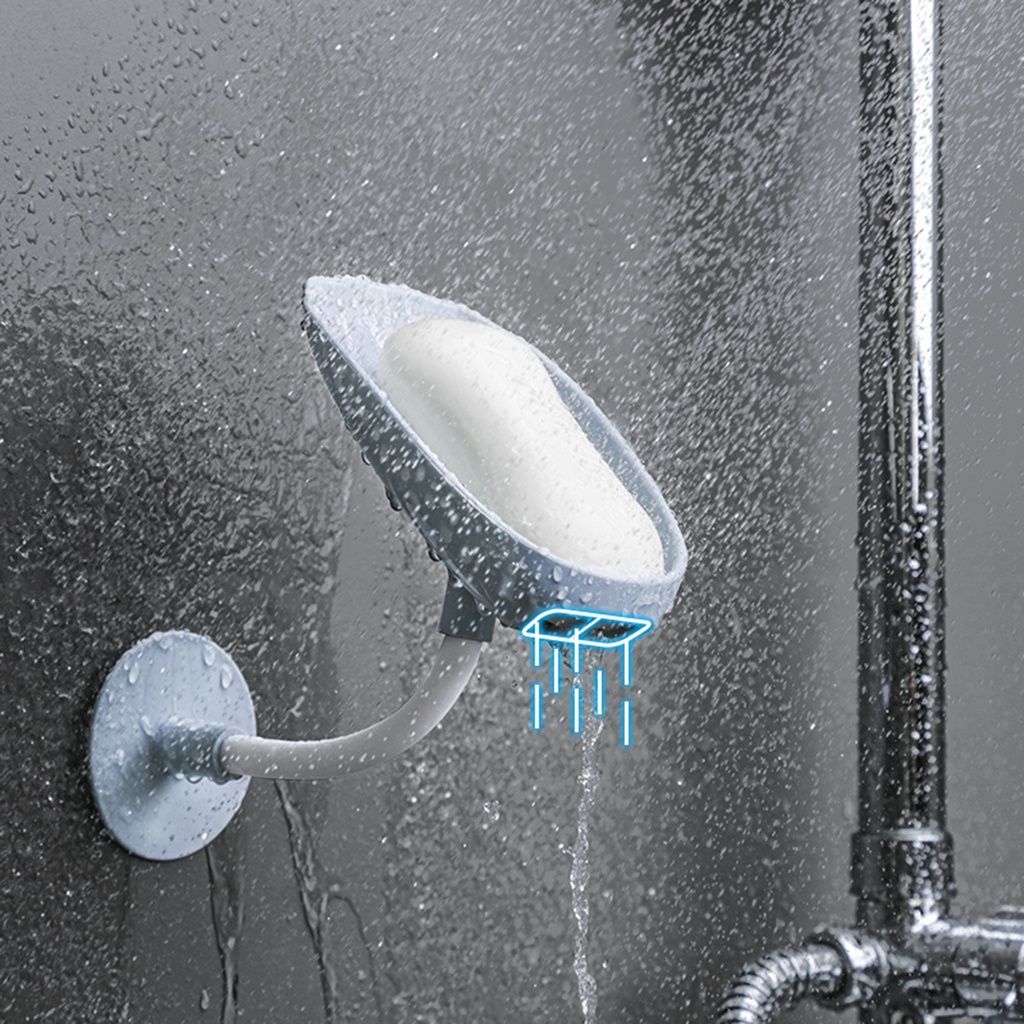 Creative Changeable Angle Household Soap Holder with Drainer Wall Mounted Soap Box Bathroom Holder