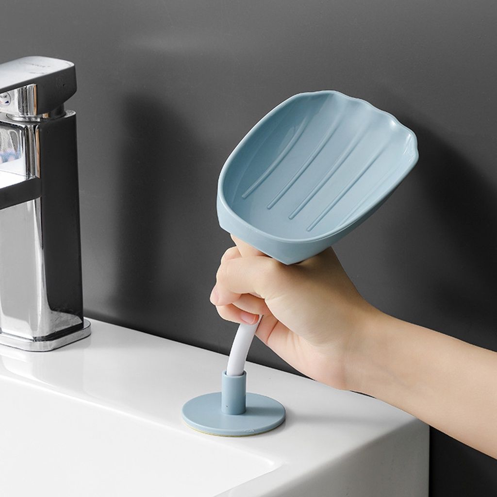 Creative Changeable Angle Household Soap Holder with Drainer Wall Mounted Soap Box Bathroom Holder