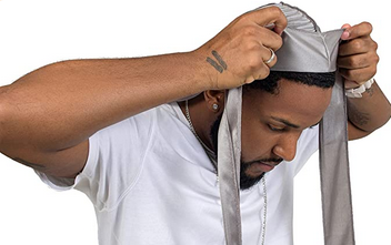 Stretchy Grey Silk Durag/wave Drag - QUALITY GUARANTEED
