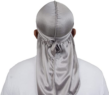 Stretchy Grey Silk Durag/wave Drag - QUALITY GUARANTEED