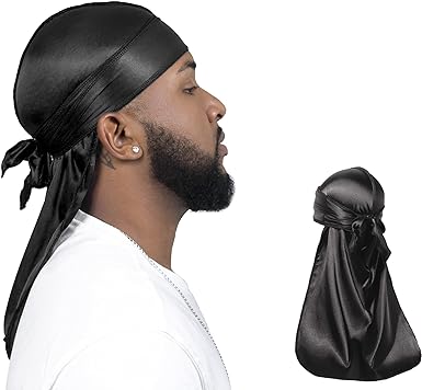 2 PCS QUALITY GUARANTEED - Silky Durags, Silk Durag for Men Women Waves, Silk Durag Pack, Silky Satin Durag for 360 Waves