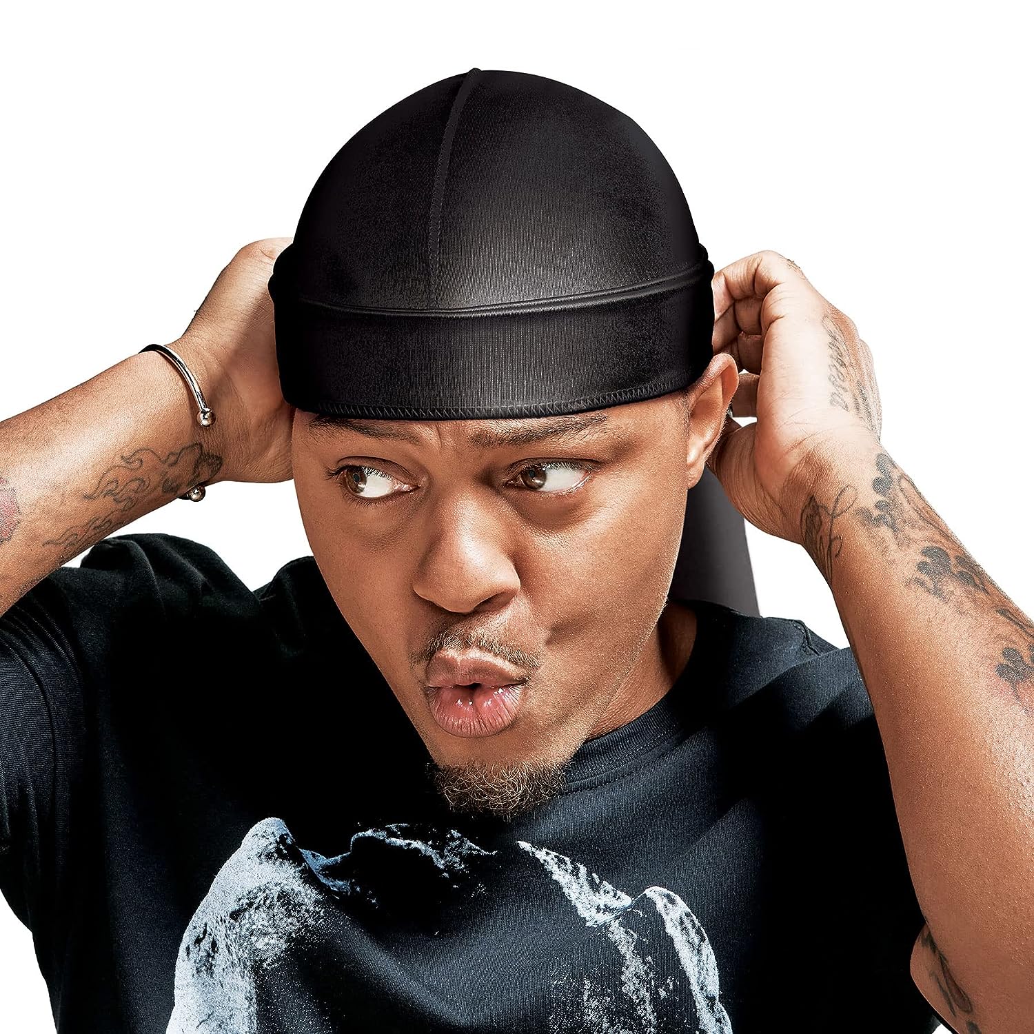 2 PCS QUALITY GUARANTEED - Silky Durags, Silk Durag for Men Women Waves, Silk Durag Pack, Silky Satin Durag for 360 Waves