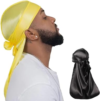 2 PCS Set of QUALITY GUARANTEED - Silky Durags, Silk Durag for Men Women Waves, Silk Durag Pack, Silky Satin Durag for 360 Waves