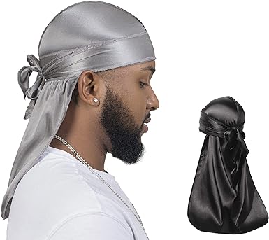 2 PCS Set of QUALITY GUARANTEED - Silky Durags, Silk Durag for Men Women Waves, Silk Durag Pack, Silky Satin Durag for 360 Waves