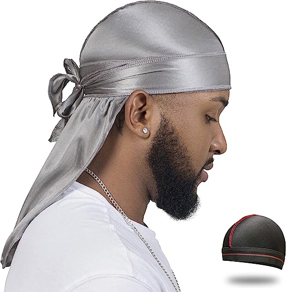 2 PCS Set of QUALITY GUARANTEED - Silky Durags, Silk Durag for Men Women Waves, Silk Durag Pack, Silky Satin Durag for 360 Waves