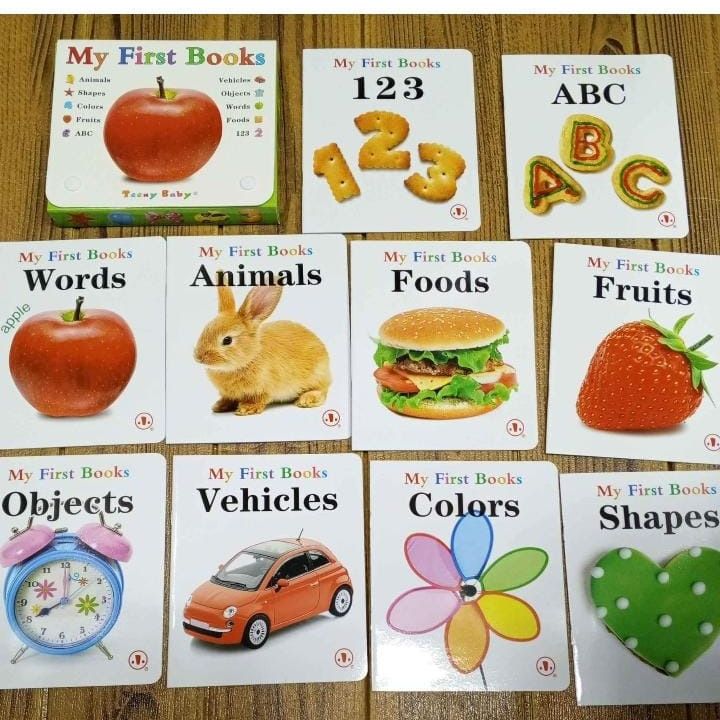 First Books – Set of 10 Baby Board Books | Early Learning & Fun Story Collection for Toddlers