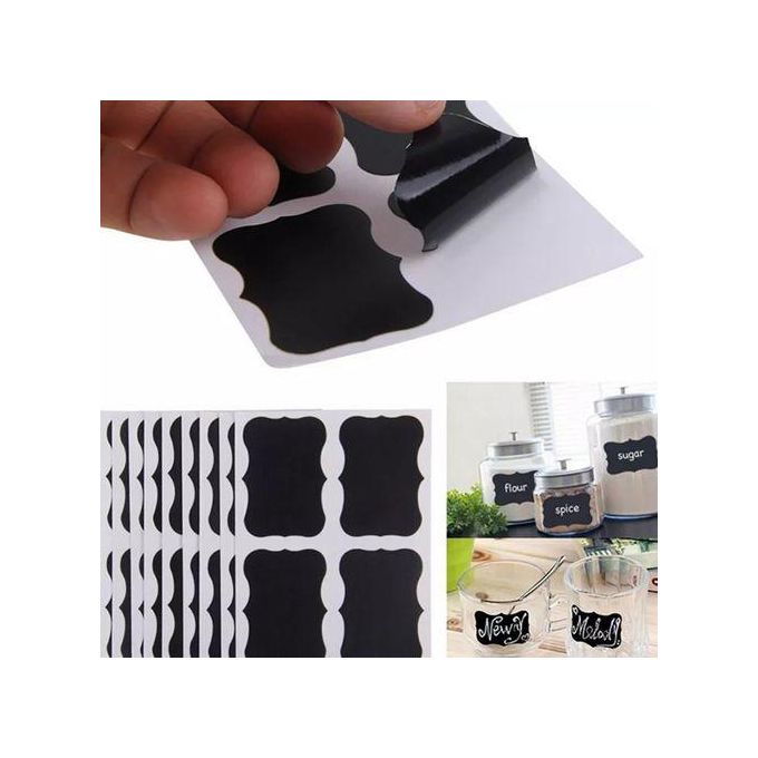 80 Pcs Jar Labels Waterproof Pantry Organizer Stickers +PEN