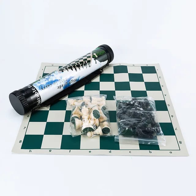 Portable Tournament Chess Board Game Mat+FREE Carrier Bag