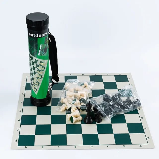 Portable Tournament Chess Board Game Mat+FREE Carrier Bag