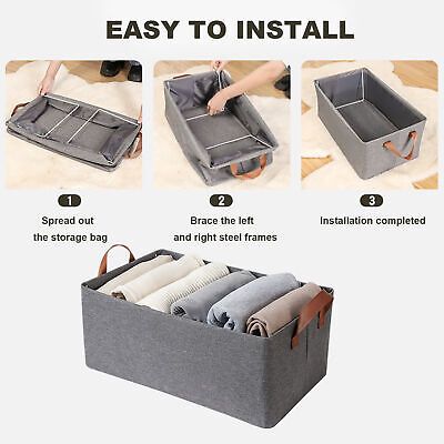 Foldable clothes storage bag / laundry bin