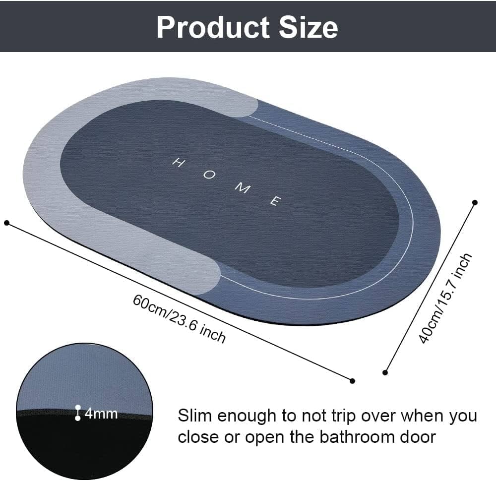 Anti slip bathroom mat