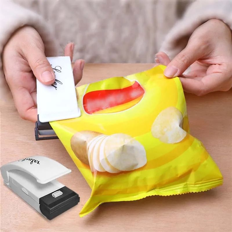 (Easter sale) Mini Handheld Food Sealer Tool Plastic Portable Sealing Machine Heat Bag Packing