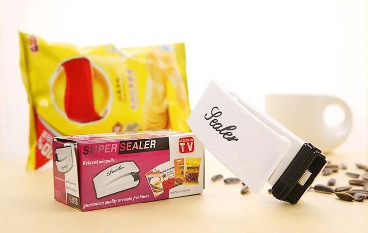 (Easter sale) Mini Handheld Food Sealer Tool Plastic Portable Sealing Machine Heat Bag Packing