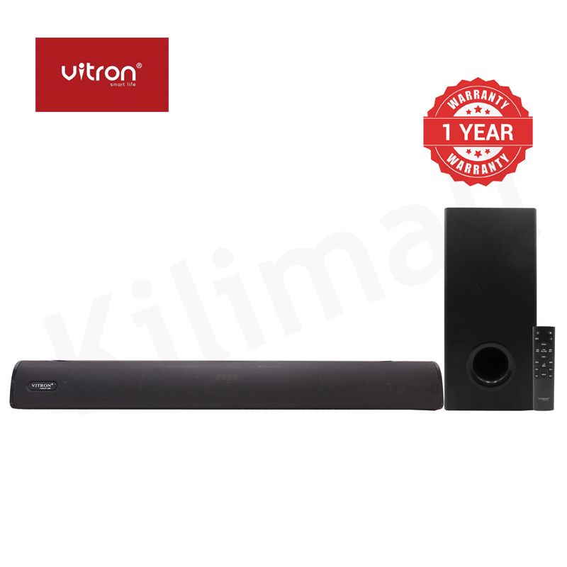 Vitron 2.1CH V51SB Wired Soundbar System with AUX USB Bluetooth Speaker System Home Audio Rich Bass 6000W