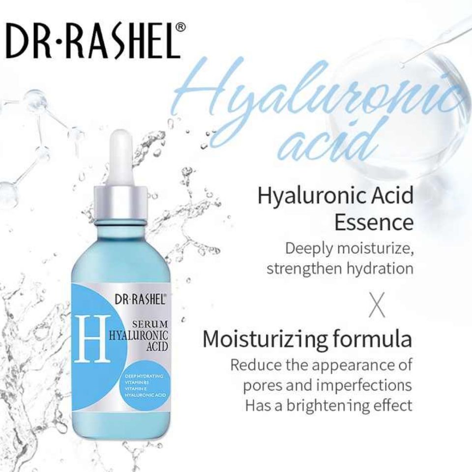 3PCs Pack Serums - Dr. Rashel Vitamin C + Retinol + Hyaluronic Acid Complete Facial Set - Face Brightening Anti-aging Anti-wrinke Moisturizing Serum