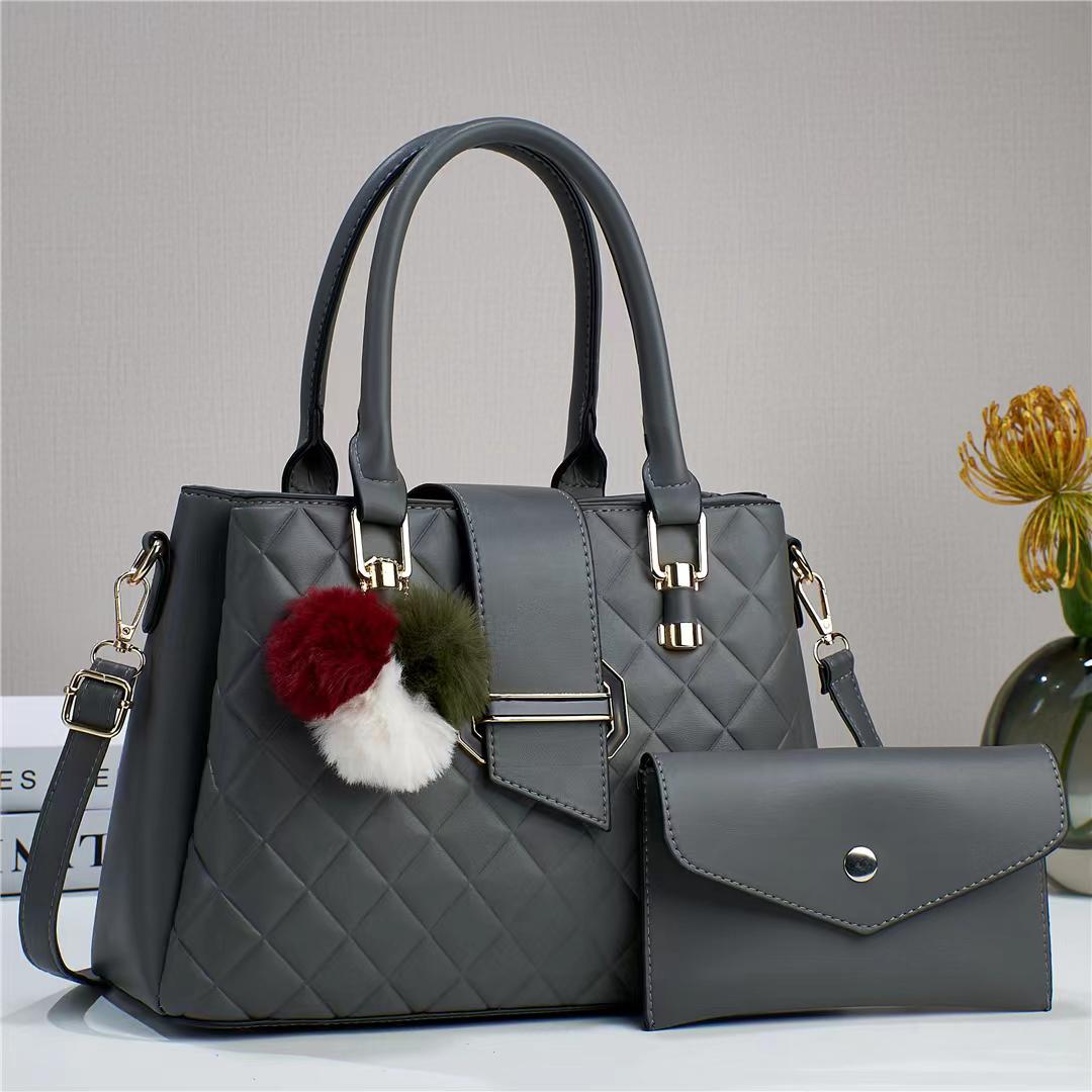 Women Fashion Bags Leather Bags Official Elegant Women Bags 2Pcs