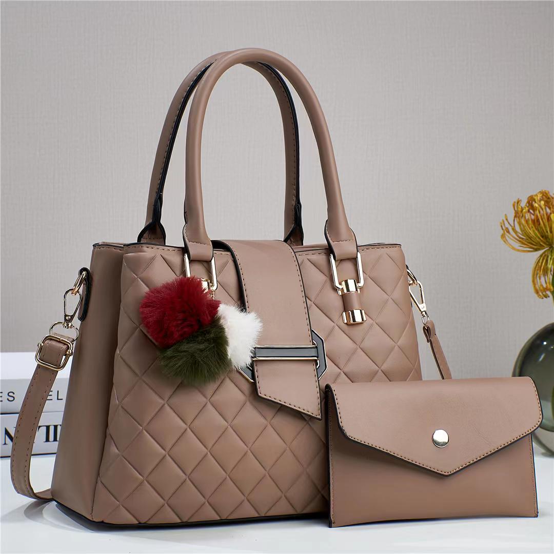 Women Fashion Bags Leather Bags Official Elegant Women Bags 2Pcs