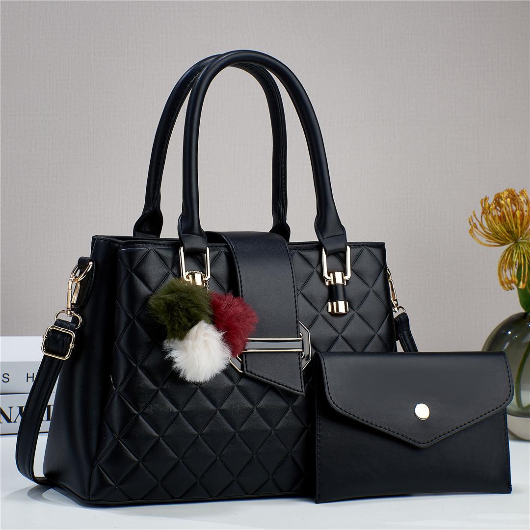 Women Fashion Bags Leather Bags Official Elegant Women Bags 2Pcs