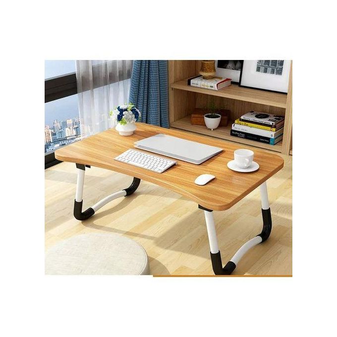 Multi-purpose foldable portable laptop /study desk table with tablet slot