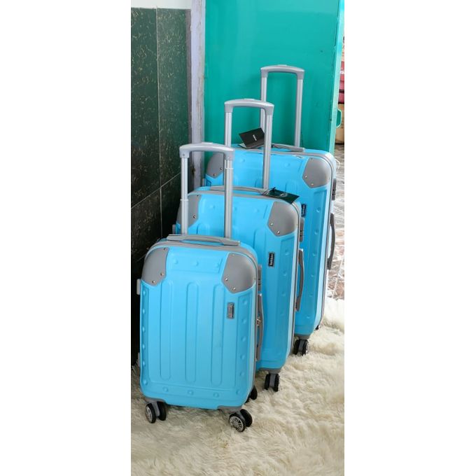 GOOD QUALITY 3 in1 Luxurious Fibre Suitcase Travel Bag 3pcs