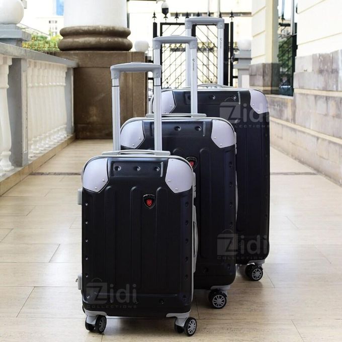 GOOD QUALITY 3 in1 Luxurious Fibre Suitcase Travel Bag 3pcs
