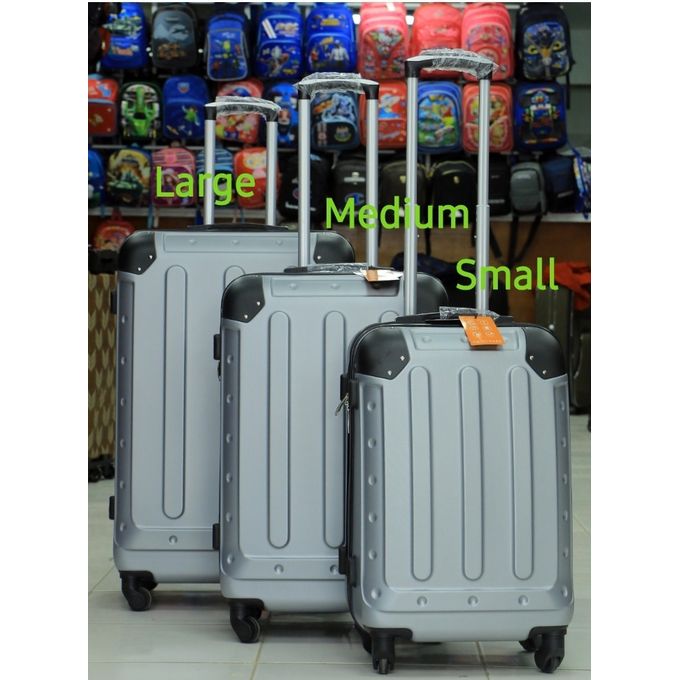 GOOD QUALITY 3 in1 Luxurious Fibre Suitcase Travel Bag 3pcs