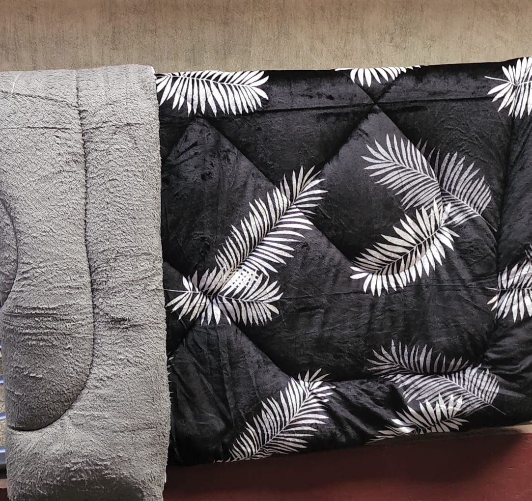 DUVETS;- 1Pc Cosy Woolen Velvet Duvet Blanket Elevate your sleep with our premium 1pc woolen duvet - a blend of luxury and comfort that transforms your bed and room.