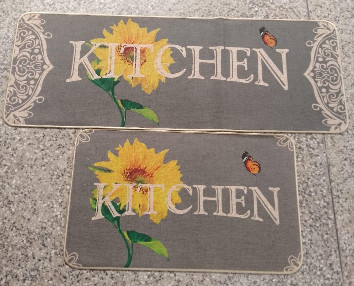 2 Pcs Kitchen Anti-Slip kitchen mats,(Size small45by75 Big 45by 120)High quality and Inexpensive Exquisite Workmanship Durable in use