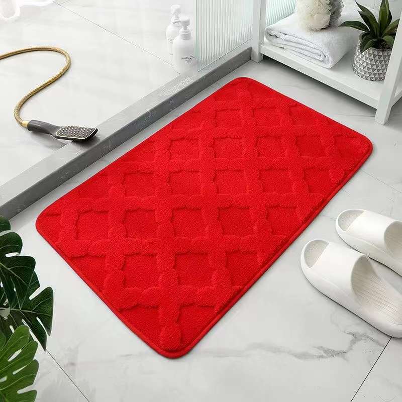 Woolen door mats ..The feet are very soft and comfortable, super absorbent, anti-skid and not easy to move.