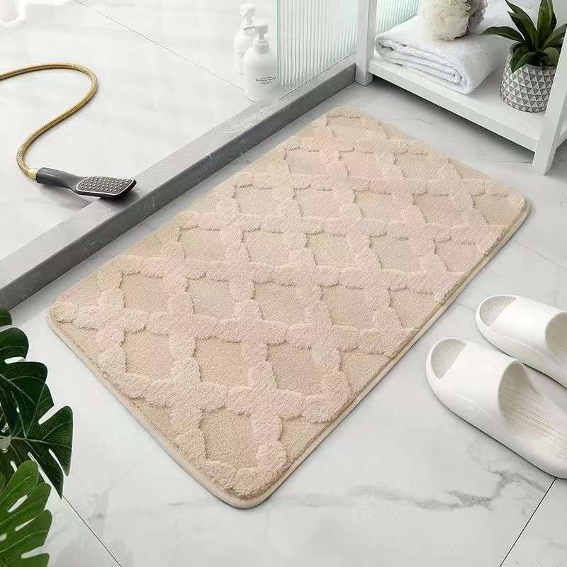 Woolen door mats ..The feet are very soft and comfortable, super absorbent, anti-skid and not easy to move.