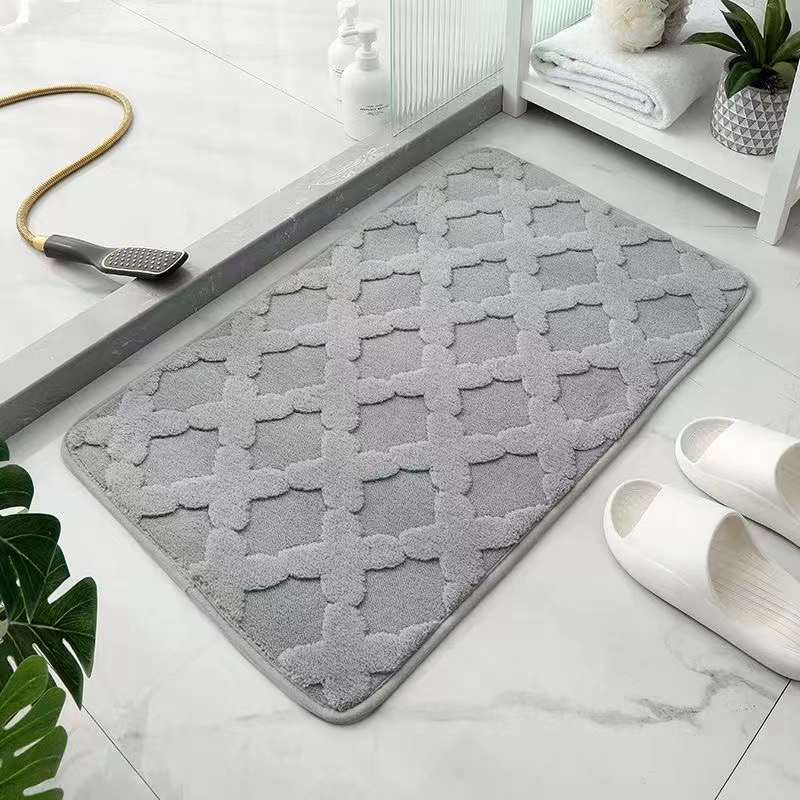 Woolen door mats ..The feet are very soft and comfortable, super absorbent, anti-skid and not easy to move.