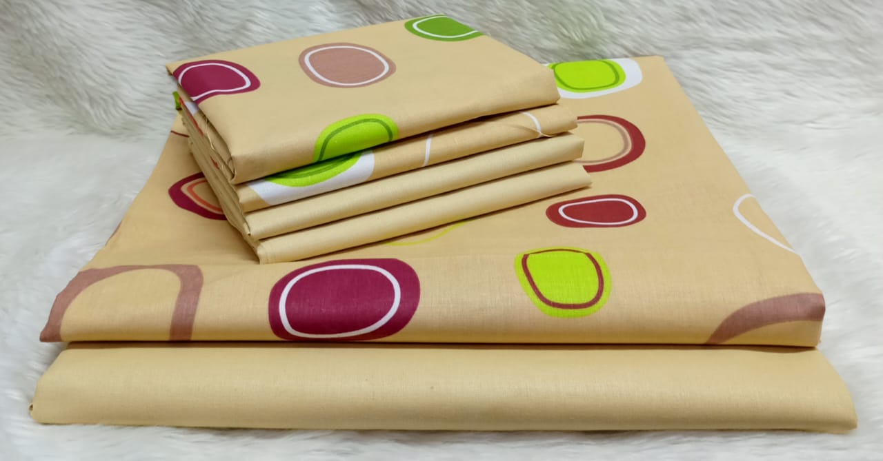 Mix & match BEDSHEETS (6pcs)...(2 pcs Bedsheets,4 pcs Pillowcases)Fade resistant Brightens your Bedroom