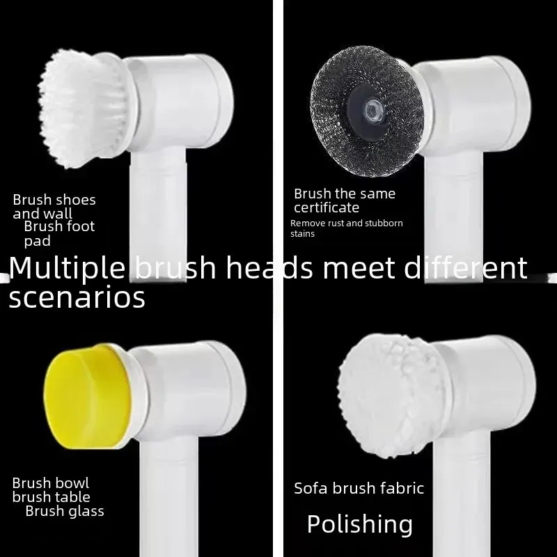 Multi-functional Handheld Wireless Electric Cleaning Brush Kitchen Dishwashing Bathroom Sink Tile Electric Cleaning