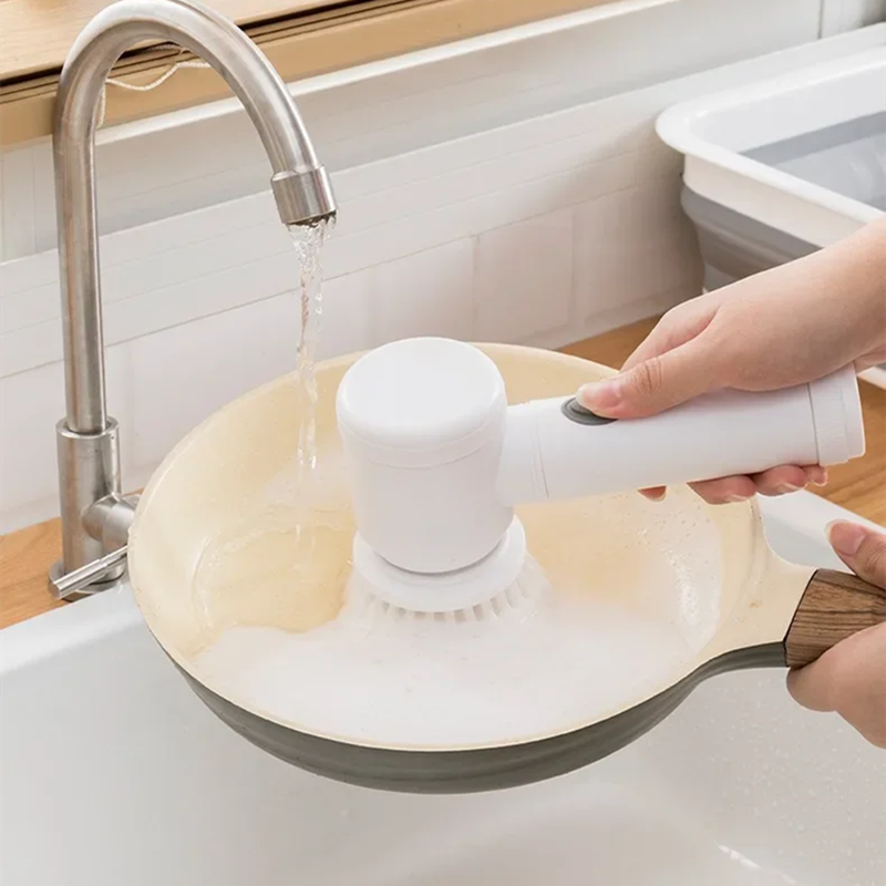 Multi-functional Handheld Wireless Electric Cleaning Brush Kitchen Dishwashing Bathroom Sink Tile Electric Cleaning