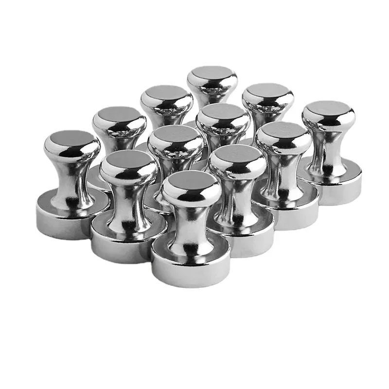 Sliver 5PCS Neodymium Magnet Thumbtack Suction Cup Super Strong Magnet Magnets for Fridge Hardware Home Improvement