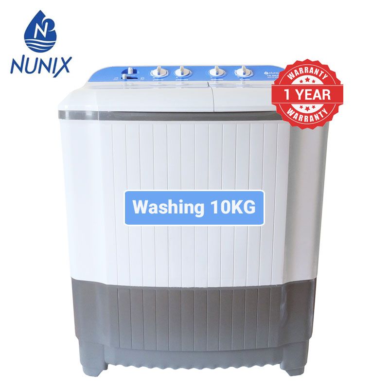 Nunix 10kg washing machine semi-automatic Twin-tub Washing Machine NU10-2009