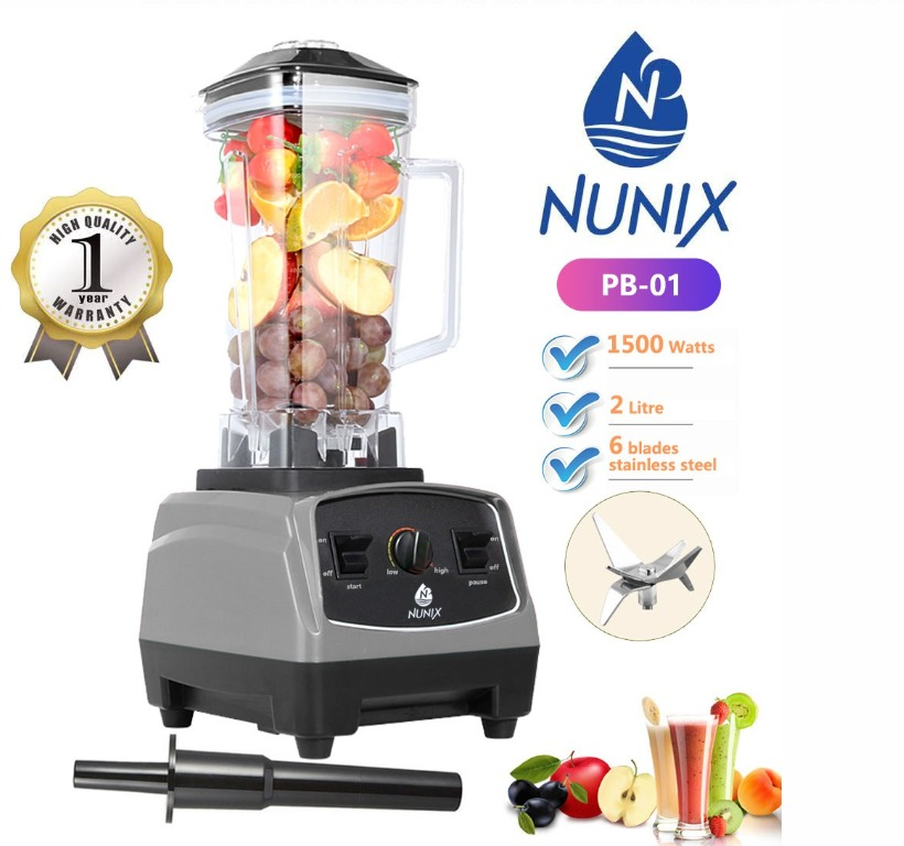 Nunix 2L 1500W PROFESSIONAL BLENDER Heavy Duty Commercial Blender PB-01