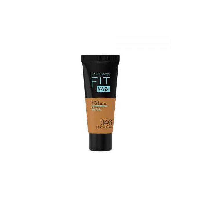 【Promotion】Maybelline Fit Me Matte And Poreless Foundation 30 ML-346 HONEY BRONZE
