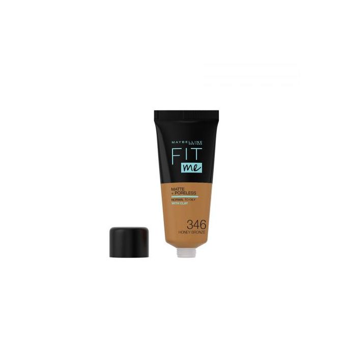 【Promotion】Maybelline Fit Me Matte And Poreless Foundation 30 ML-346 HONEY BRONZE