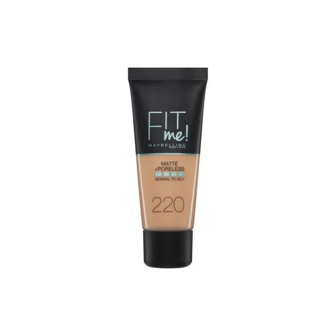 【Promotion】Maybelline Fit Me Matte And Poreless Foundation 220 NATURAL BEIGE