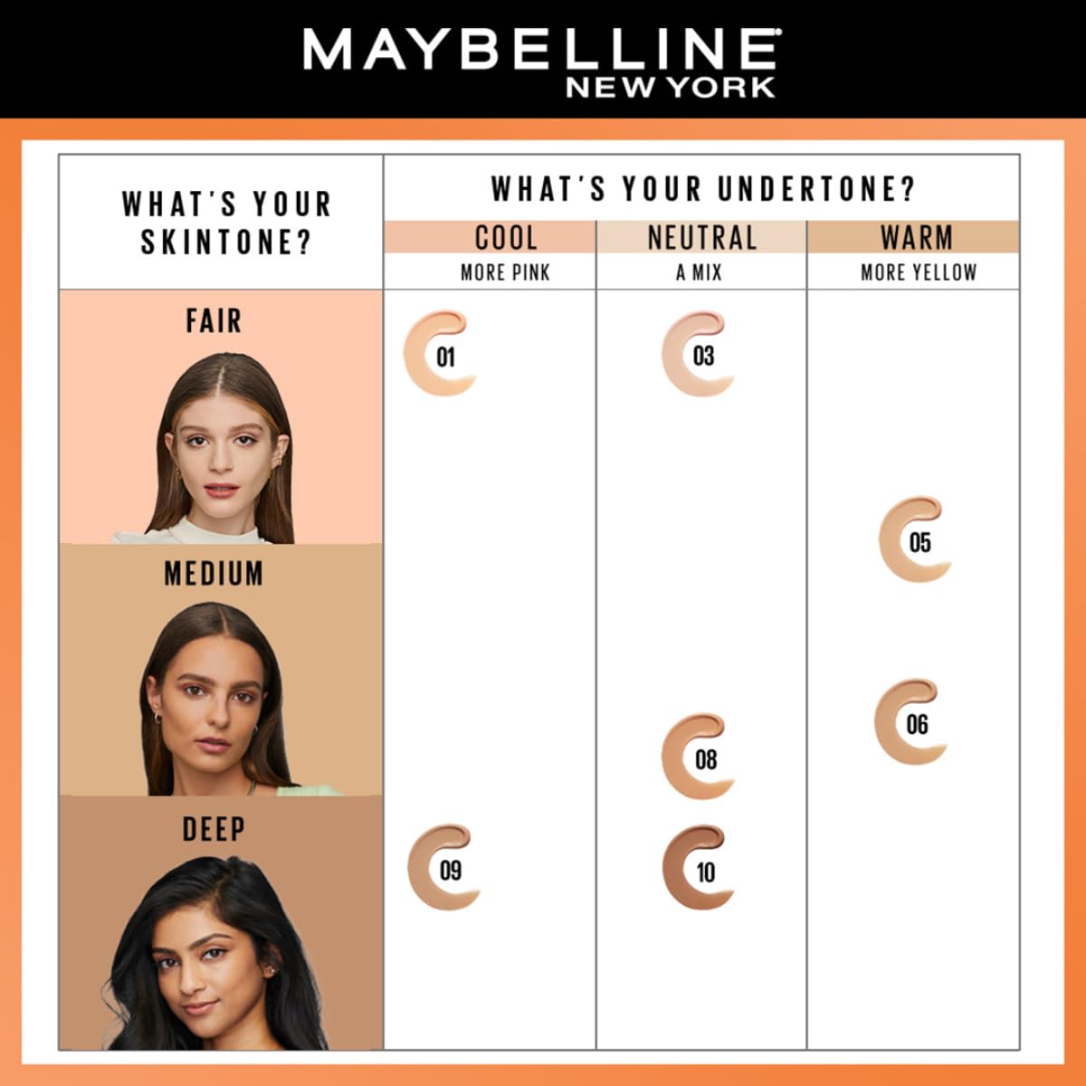 Maybelline New York FitMe Fresh Tint Shade 10 with Vitamin C and SPF50