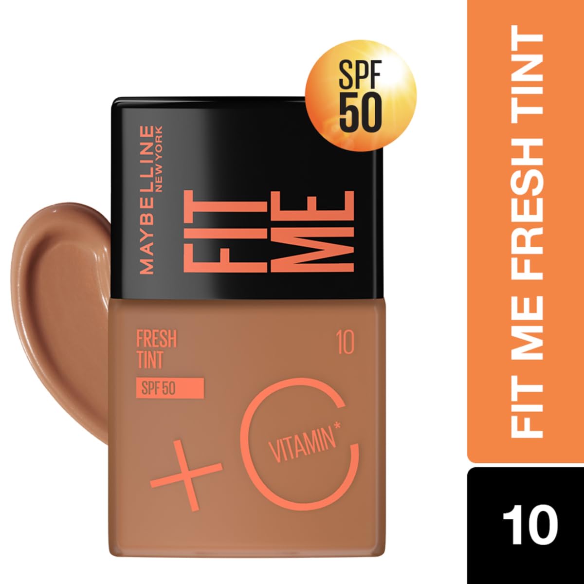 Maybelline New York FitMe Fresh Tint Shade 10 with Vitamin C and SPF50