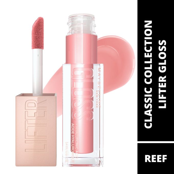 【Christmas Deal Only】Maybelline Lifter Gloss Hydrating Lip Gloss With Hyaluronic Acid, Reef 006 REEF