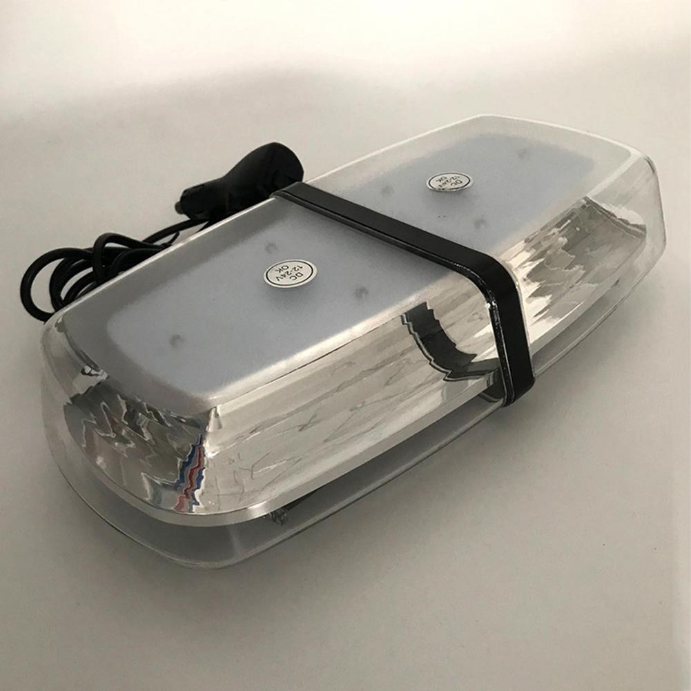 72 LED Strobe Beacon Lights Rooftop Flash Emergency Warning 12V-24V Truck Yellow/Amber Car Atmosphere Light Roof Strobe Light