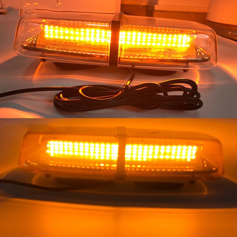 72 LED Strobe Beacon Lights Rooftop Flash Emergency Warning 12V-24V Truck Yellow/Amber Car Atmosphere Light Roof Strobe Light