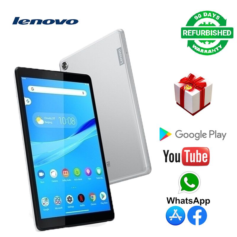 Lenovo Tab M8 Tablet, HD Android Tablet, Google OS, Quad-Core Processor, 2GHz, 64GB Storage, Android OS, Long Battery Life, Android 10 Pie