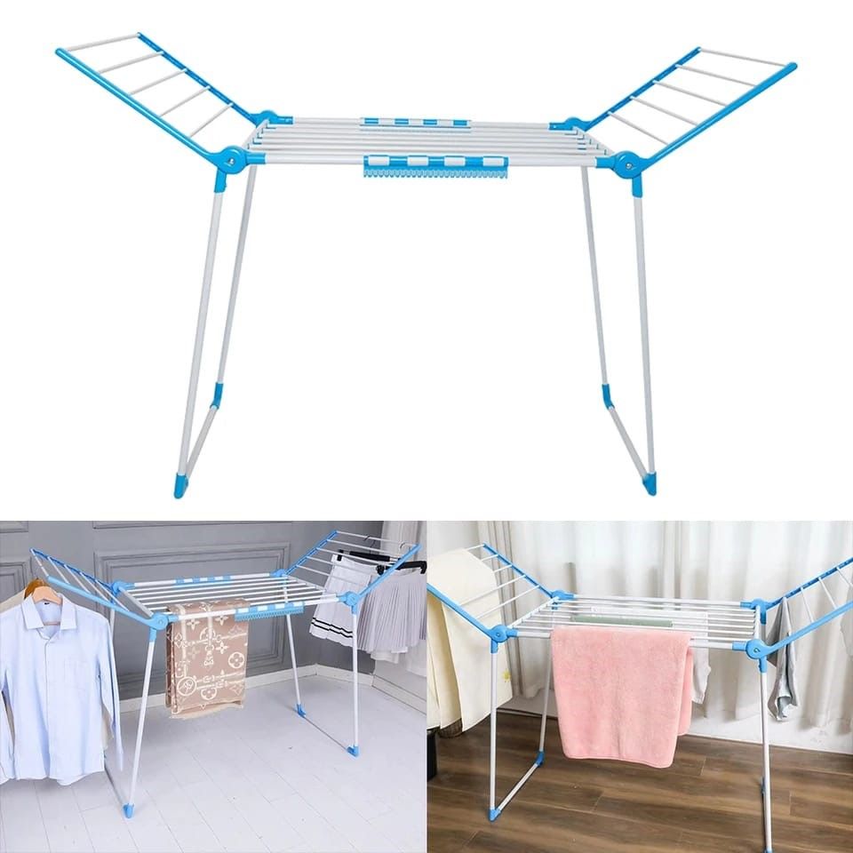 Foldable Clothes Drying Rack - Plastic Material