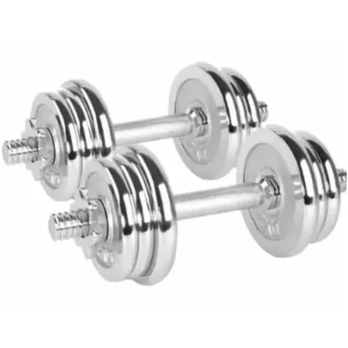 High-Quality Chrome Dumbells - 10kg (With Catton Packaging case)