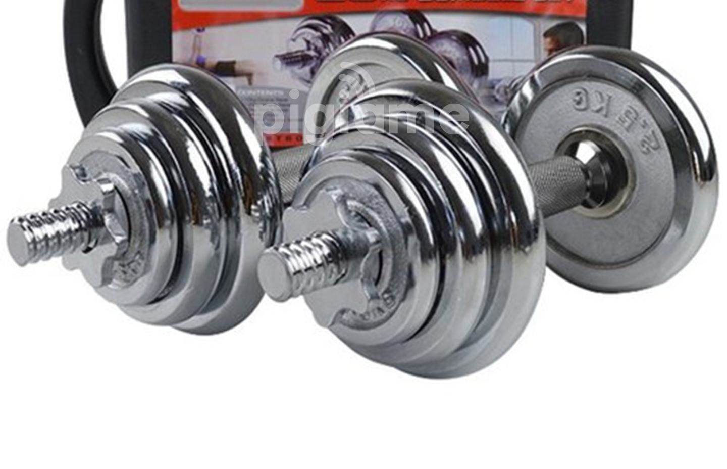 High-Quality Chrome Dumbells - 10kg (With Catton Packaging case)