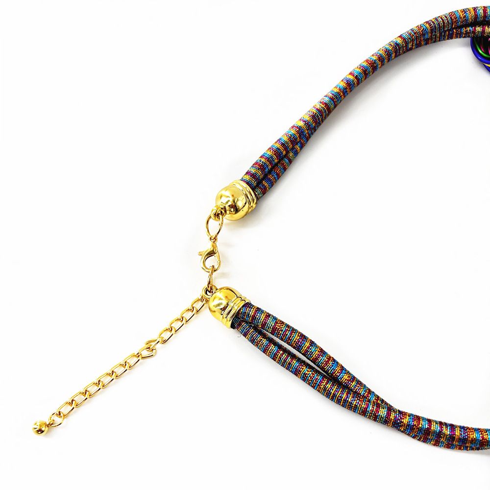 Fashion Handmade Aluminium Wire Imitation Pearl Flower Necklace Earrings Set Decorations 3 Pieces